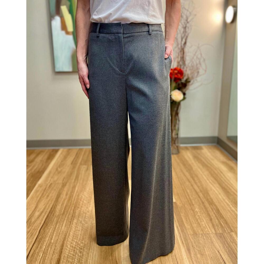 NEW TWP downing straight-leg trouser in medium heather grey